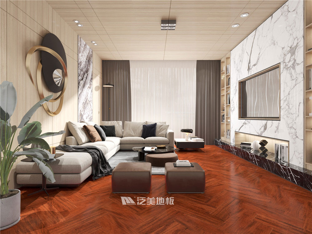 落腺豆T6人字拼地板