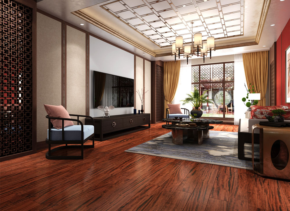 實(shí)木地暖地板-落腺豆-T1仿古