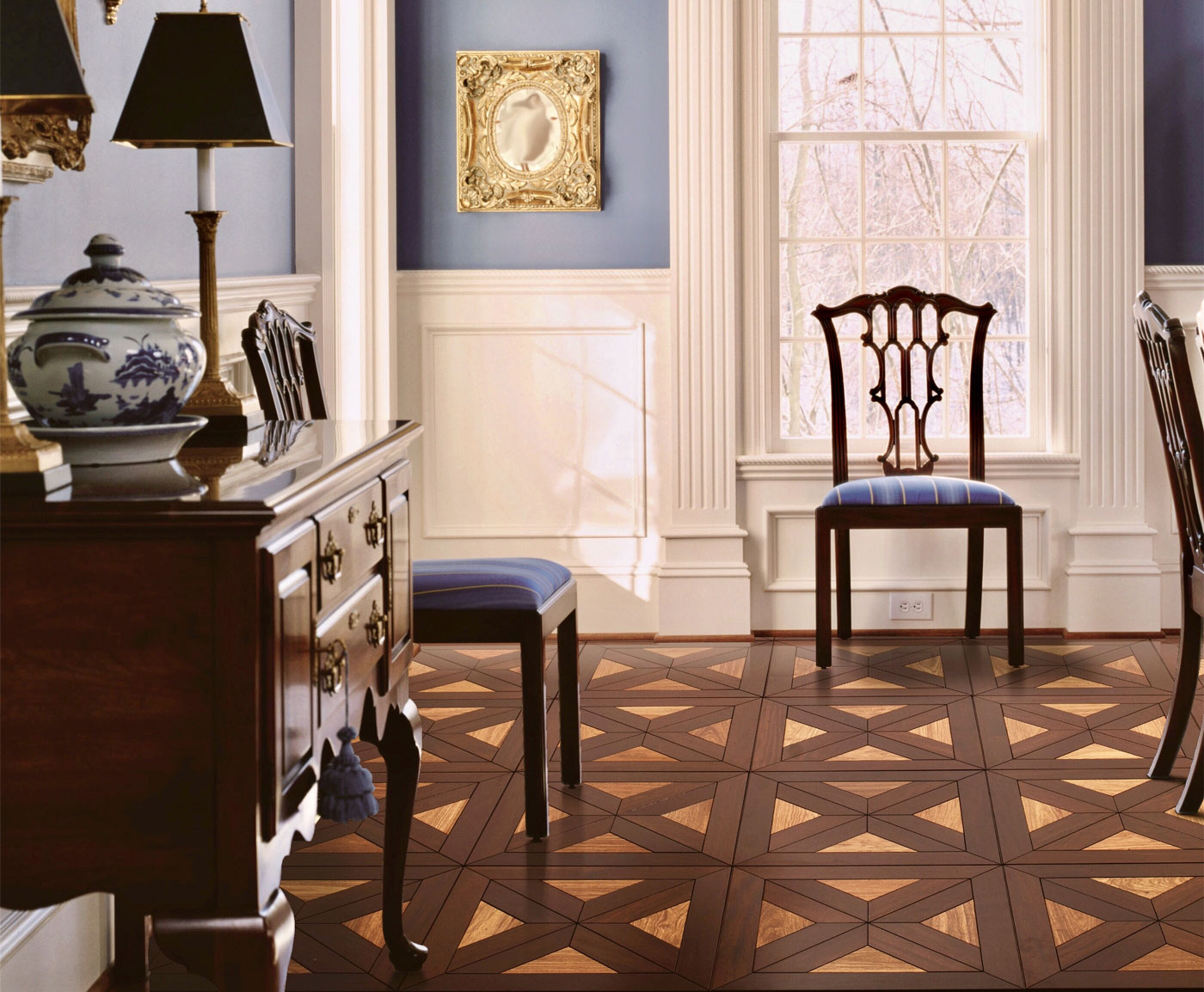 實(shí)木拼花地板-A006A-SAG-60060018D